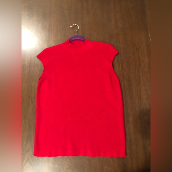 Vibrant Red Woven Top by Worthington - Size Large - Picture 2 of 4